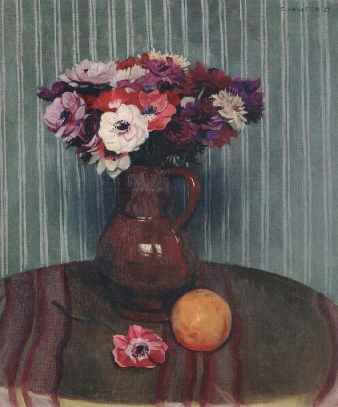 Felix Vallotton Still life with Anemones and Orange China oil painting art
